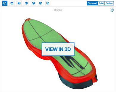Skechers Aero Tempo 3D Model Internal