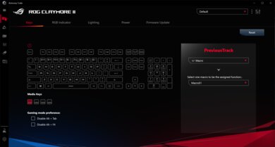 ASUS ROG Claymore II Software Picture