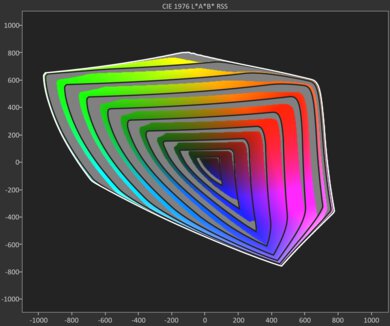 Hisense CanvasTV 2024 BT.2020 Gamut Rings