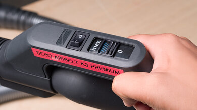 SEBO Airbelt K3 Premium Picture Of Controls