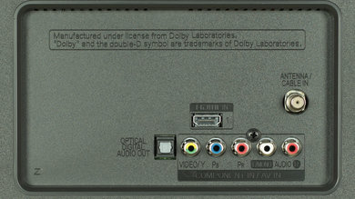 LG LF5500 Rear Inputs Picture