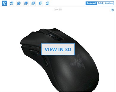 Razer DeathAdder V2 Mini 3D Model