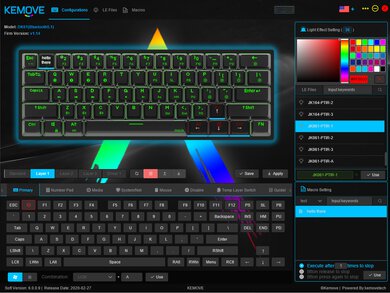 Dierya x KEMOVE DK61 Pro Software Picture