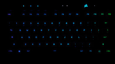 Corsair K100 AIR Brightness Min