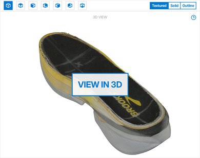 Brooks Hyperion Max 4 3D Model Internal