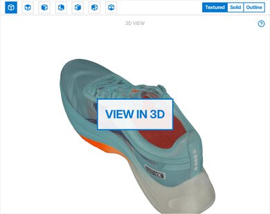 Diadora Gara Carbon 2 3D Model Full Shoe