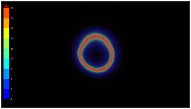 LG B4 OLED Ring Picture Total Reflection