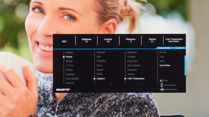 Gigabyte M27Q P OSD Picture