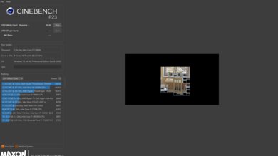 ASUS ProArt Studiobook Pro 16 OLED (2021) Cinebench R23 Photo