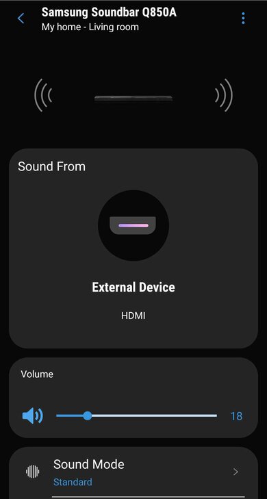 Samsung HW-Q850A App image