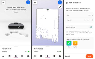 Neato D8 Companion App Screen Grabs