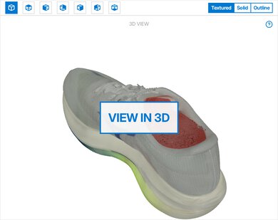 Mizuno Hyperwarp Pro 3D Model Full Shoe