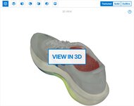 Mizuno Hyperwarp Pro 3D Model Full Shoe