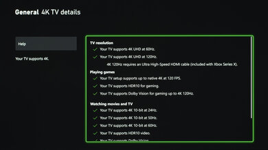 Panasonic Z95A OLED Xbox Series X Screenshot