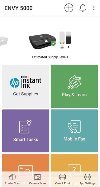 HP ENVY 5014 App Printscreen