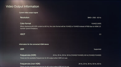Hisense H8G PS5 Screenshot
