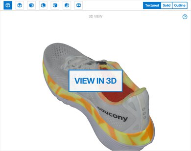 Saucony Endorphin Trainer 3D Model Full Shoe