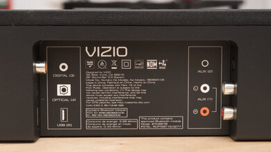 Vizio SB3820-C6 Physical inputs bar photo 2