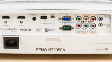 BenQ HT2050A Inputs Picture