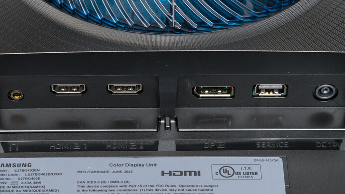 Samsung Odyssey G4/G40B S27BG40 Inputs 1