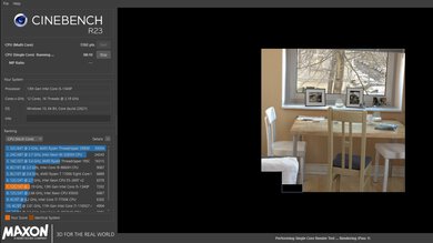ASUS Zenbook 14 Flip OLED (2023) Cinebench R23 Photo