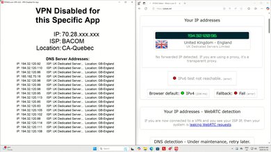 ExpressVPN VPN Disabled For App Screenshot