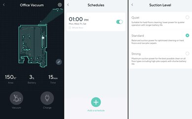 Wyze Robot Vacuum Companion App Screen Grabs