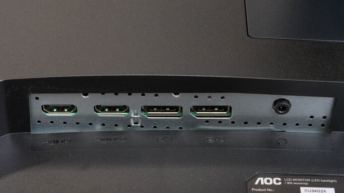 AOC CU34G2X Inputs 1
