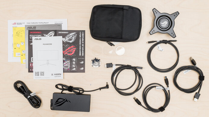 ASUS ROG Swift OLED PG34WCDM In The Box Picture