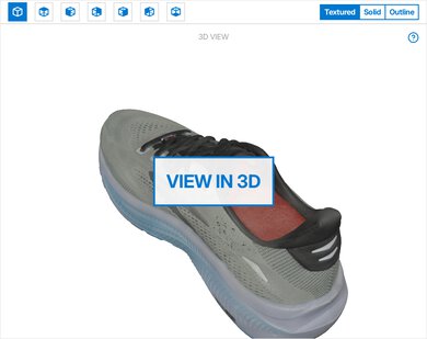 Brooks Ghost 18 3D Model Full Shoe