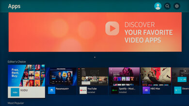 Samsung QN90A QLED Apps Picture