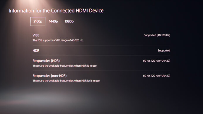 MSI MPG 271QRX QD-OLED PS5 Compatibility Photo