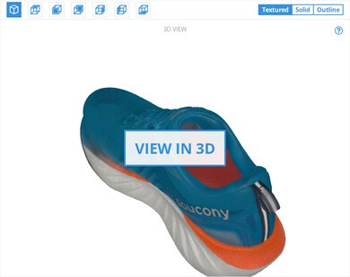 Saucony Triumph 22 3D Model Full Shoe