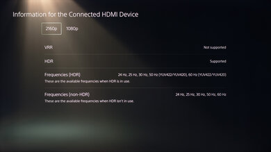 Hisense QD6/QD65NF QLED PS5 Screenshot