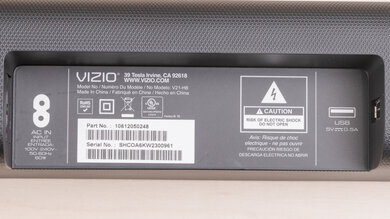 Vizio V Series V21-H8 Physical Connections Bar Photo 1