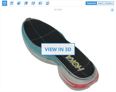 HOKA Cielo X1 2.0 3D Model Internal