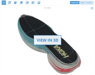 HOKA Cielo X1 2.0 3D Model Internal