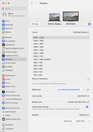 Dell Alienware AW2725QF macOS Screenshot