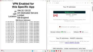 ExpressVPN VPN Enabled For App Screenshot