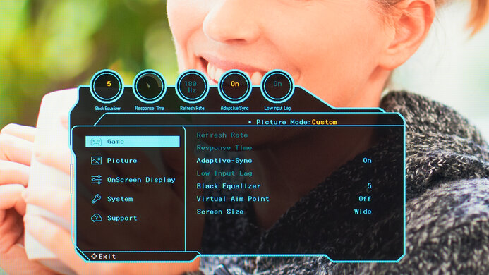 Samsung Odyssey G50D S27DG50 OSD Picture
