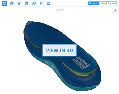 Mizuno Neo Vista 3D Model Internal