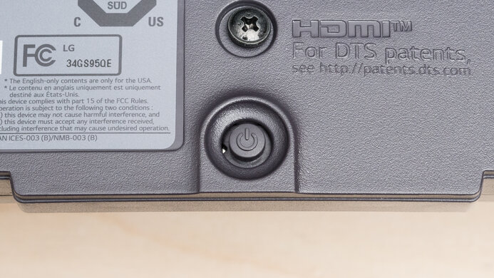 LG 34GS95QE-B Controls Picture