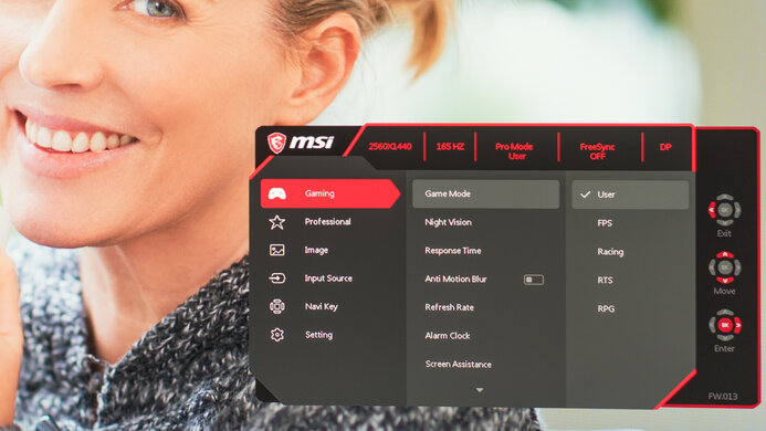 MSI Optix G27CQ4 OSD Picture