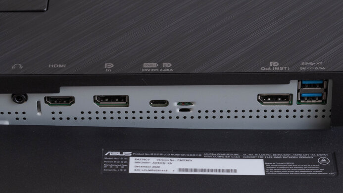 ASUS ProArt Display PA278CV Inputs 1