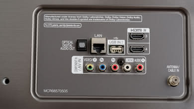 LG UK7700 Rear Inputs Picture