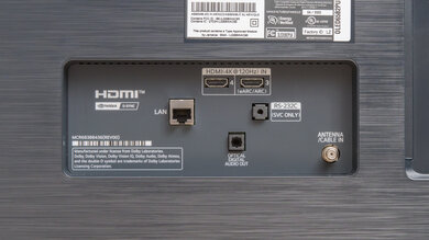 LG B2 OLED Rear Inputs Picture