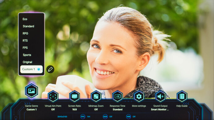 Samsung Odyssey G70D S32DG70 OSD Picture