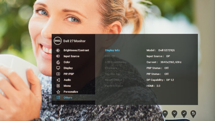 Dell S2721QS OSD Picture