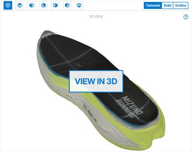 Mizuno Neo Vista 3 3D Model Internal