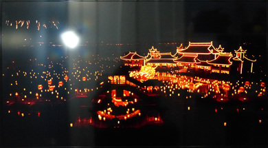 Samsung F5500 LED Dark scene in a bright room